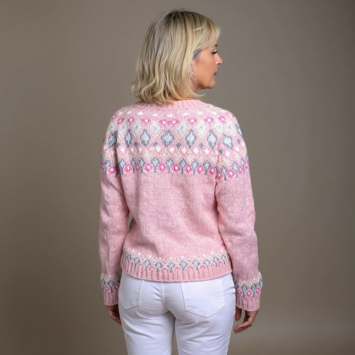 Hazel | Lyserød komfortcardigan