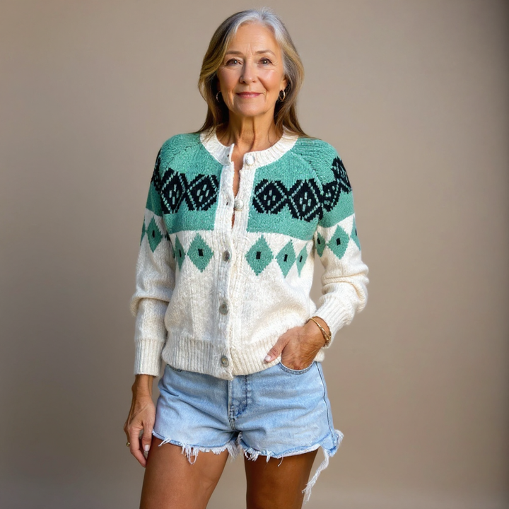 Allison | Vintage islandsk cardigan