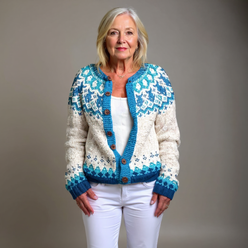 Eva | Vintage islandsk cardigan