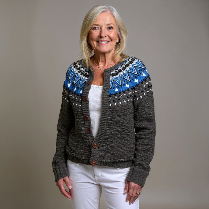 Jade | Vintage islandsk cardigan