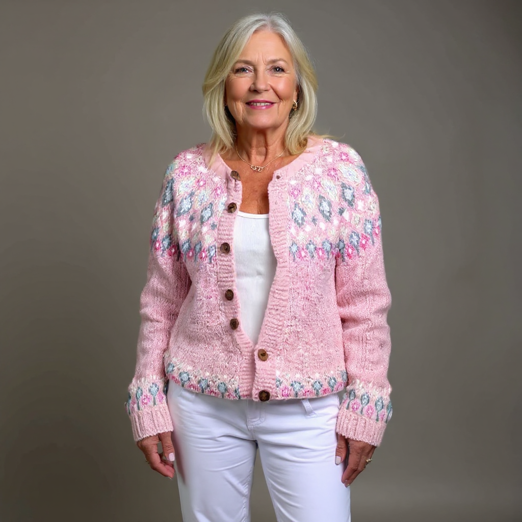 Hazel | Lyserød komfortcardigan