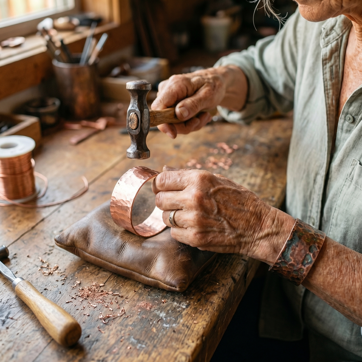 Kobberarmbånd "Anvil"