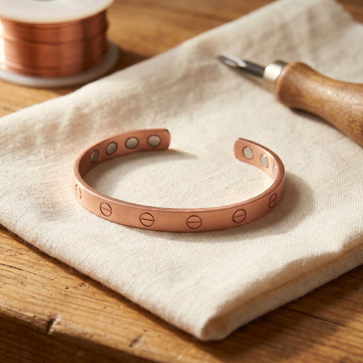 Håndlavet kobberarmbånd