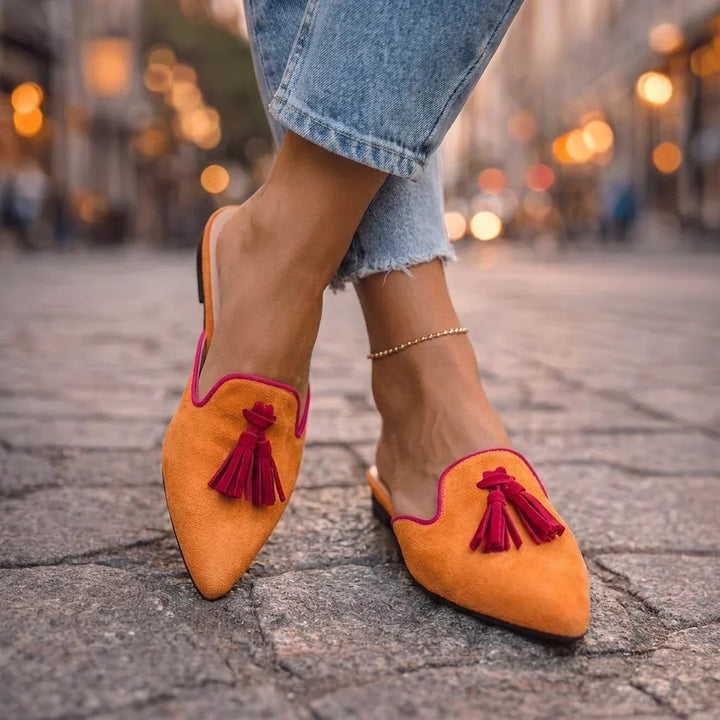 Serafina | Mules med spids tå og kvaster