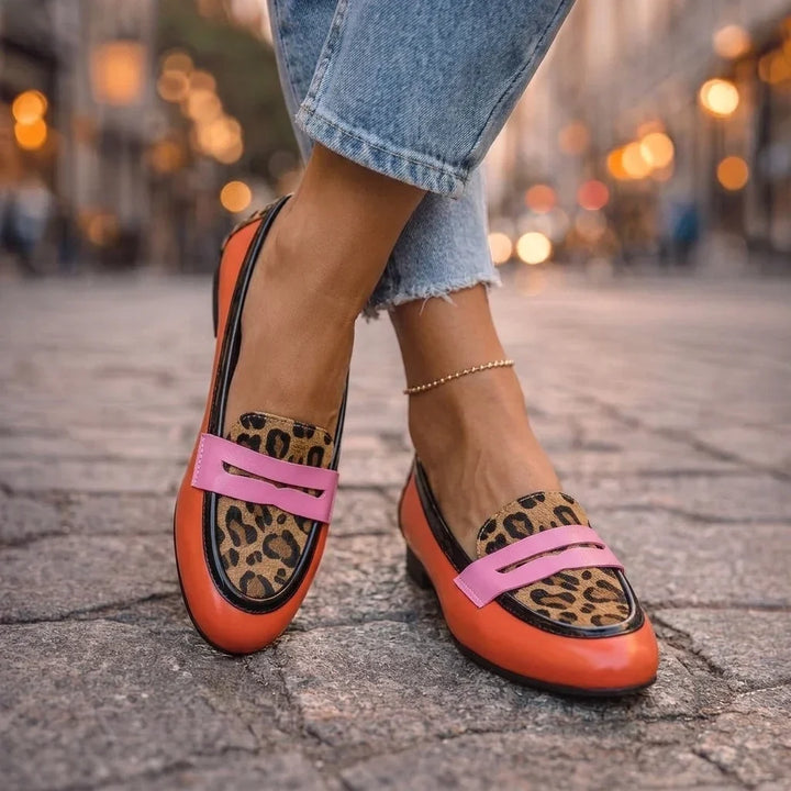 Rosalia | Loafers med leopardprint