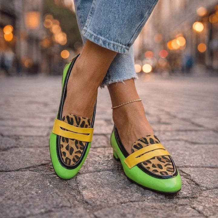 Rosalia | Loafers med leopardprint