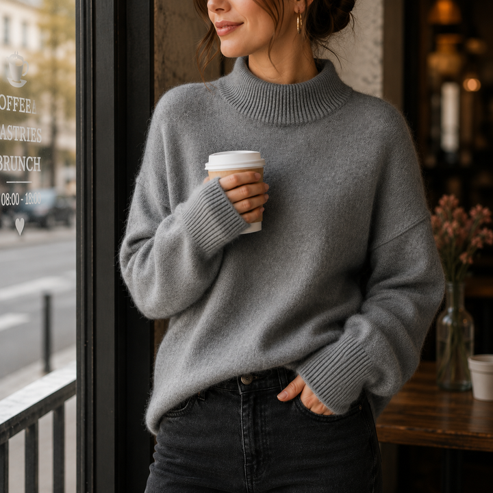 Juniper | Oversized rullekravetrøje til kvinder