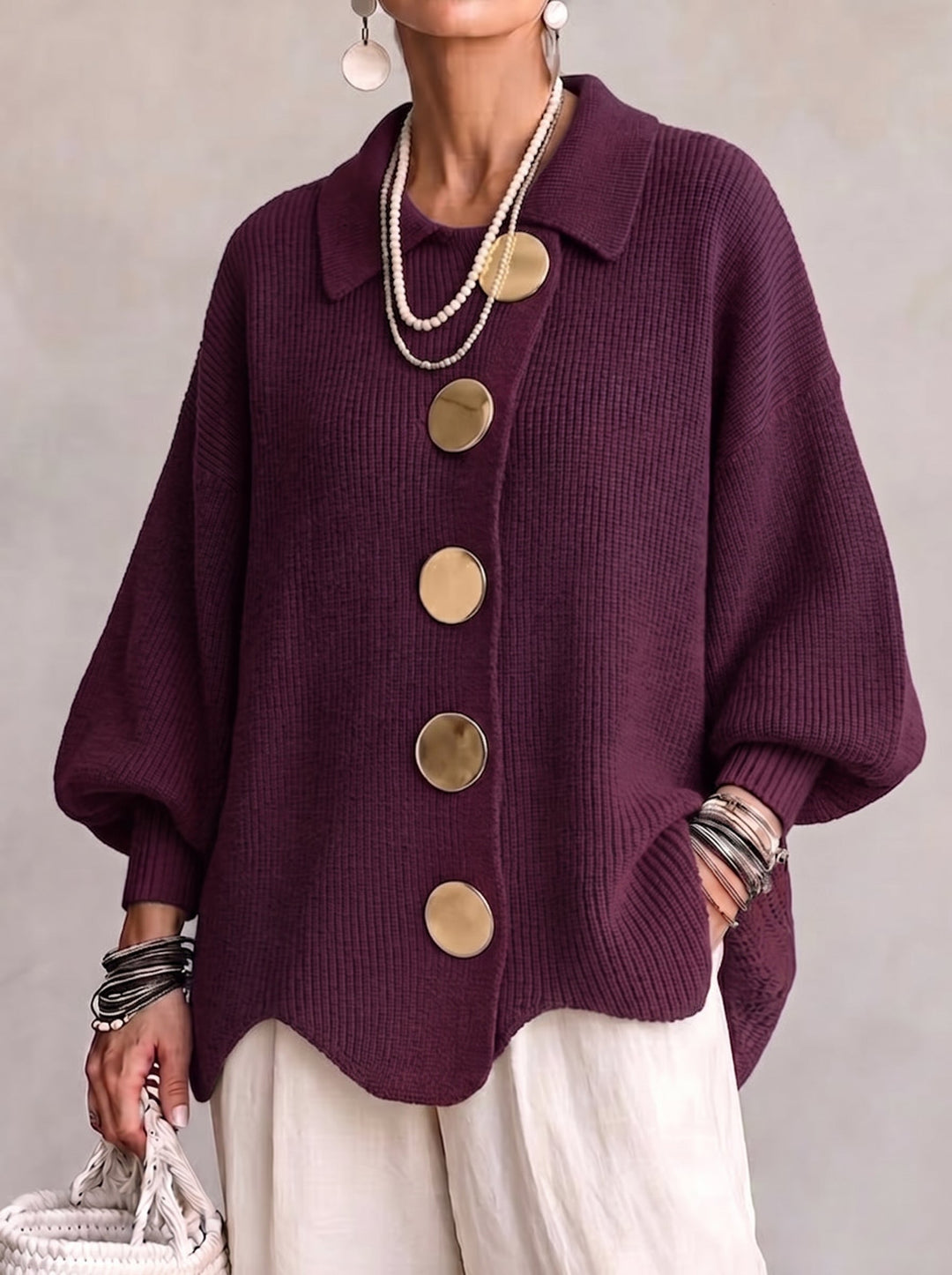 Ardelle™ | Oversized cardigan med krave