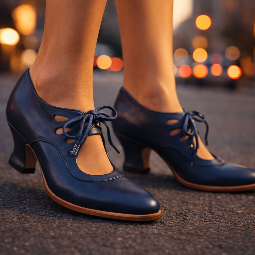 Freya | Retro snørepumps Sylvie