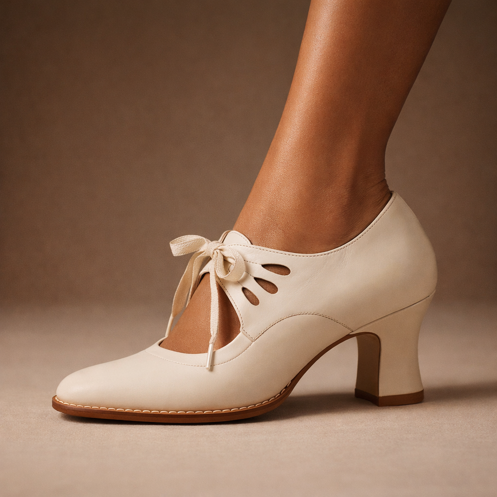 Freya | Retro snørepumps Sylvie