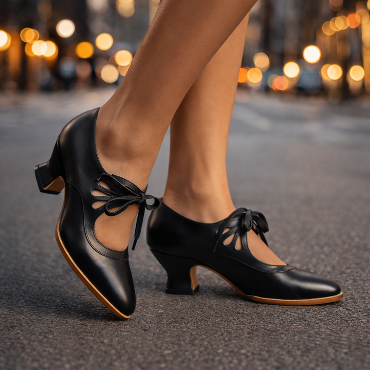 Freya | Retro snørepumps Sylvie