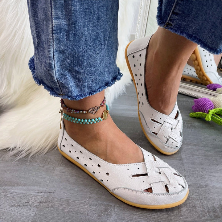 Enid | Åndbare læderloafers