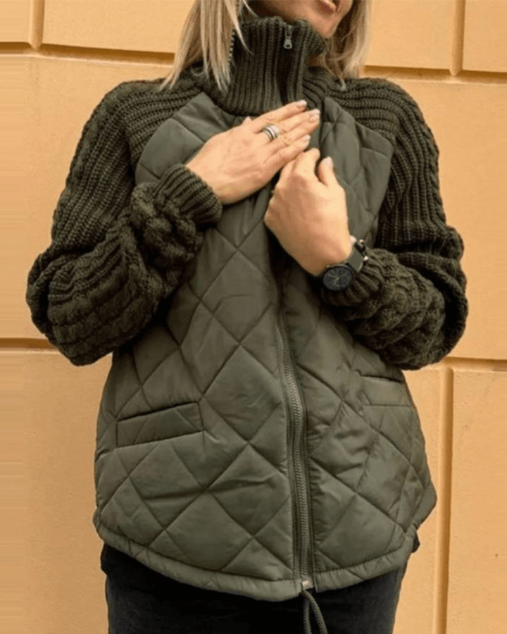 Victoria | Casual Strikket Fleecejakke