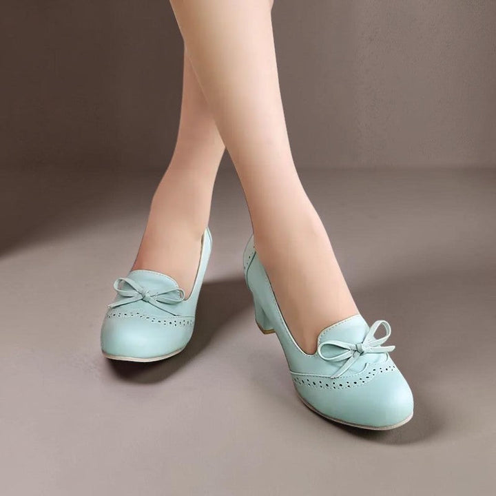 Marianne | Elegante slip-on-pumps med sløjfe