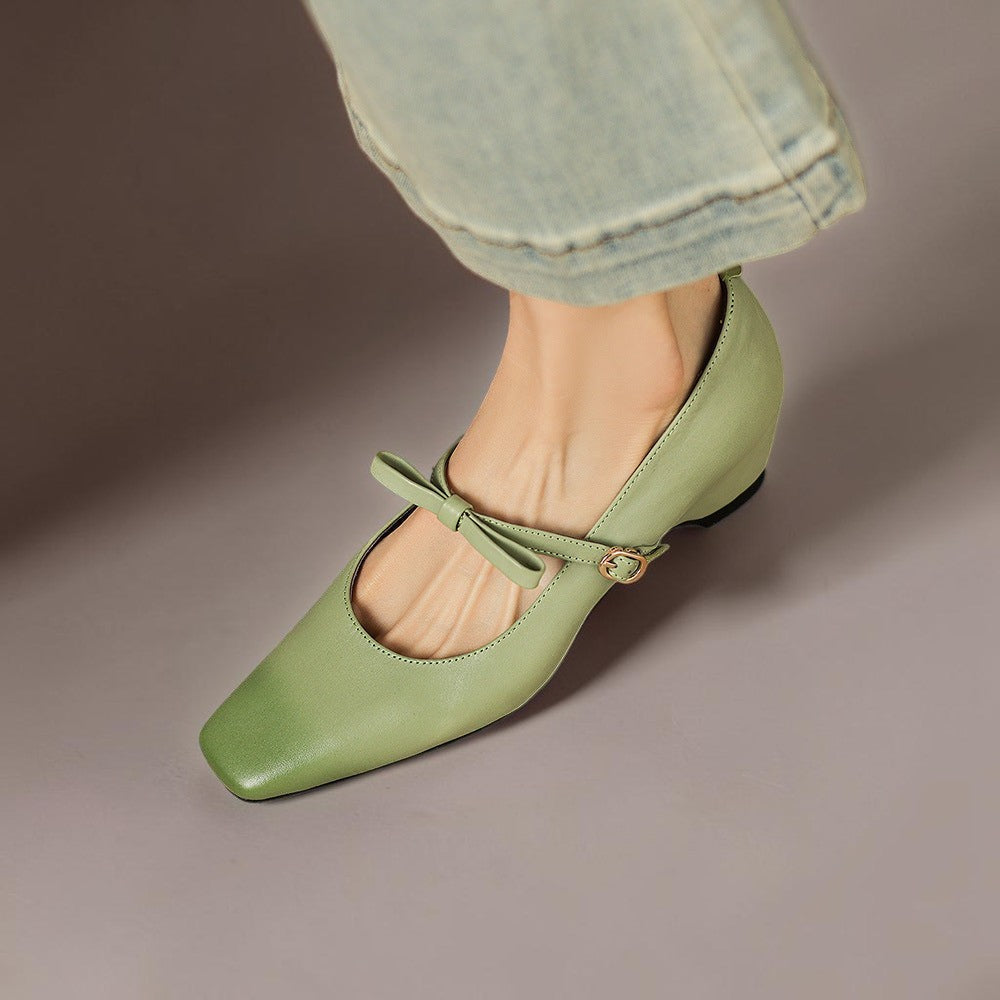 Mette | Elegante Mary Jane-sko med sløjfe