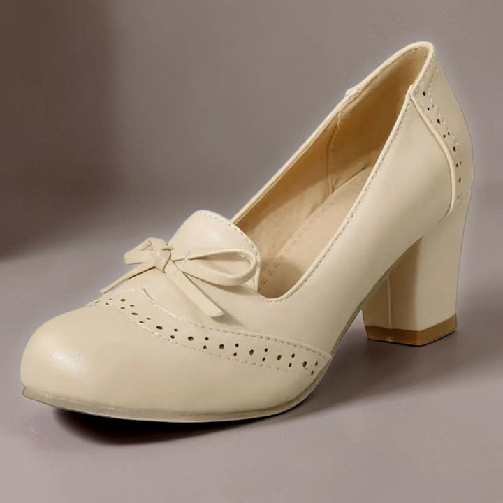 Marianne | Elegante slip-on-pumps med sløjfe