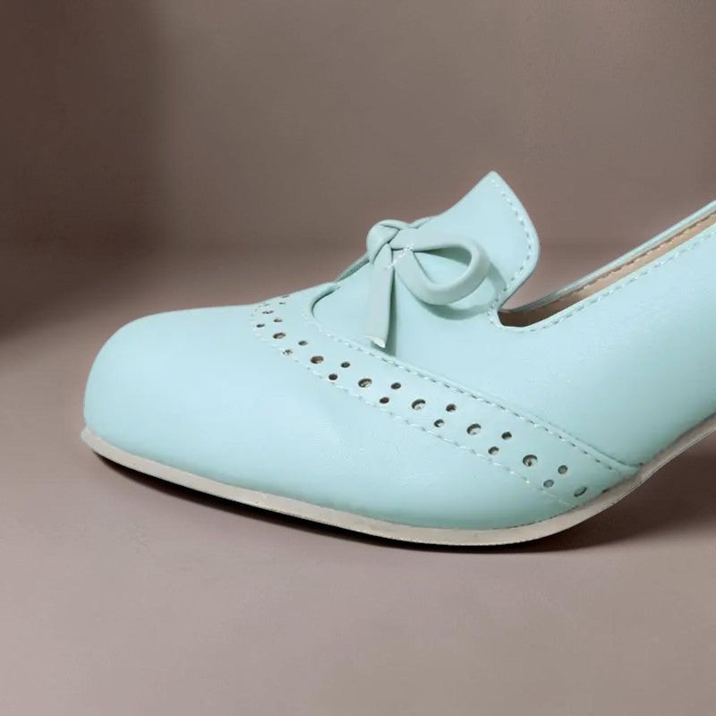 Marianne | Elegante slip-on-pumps med sløjfe