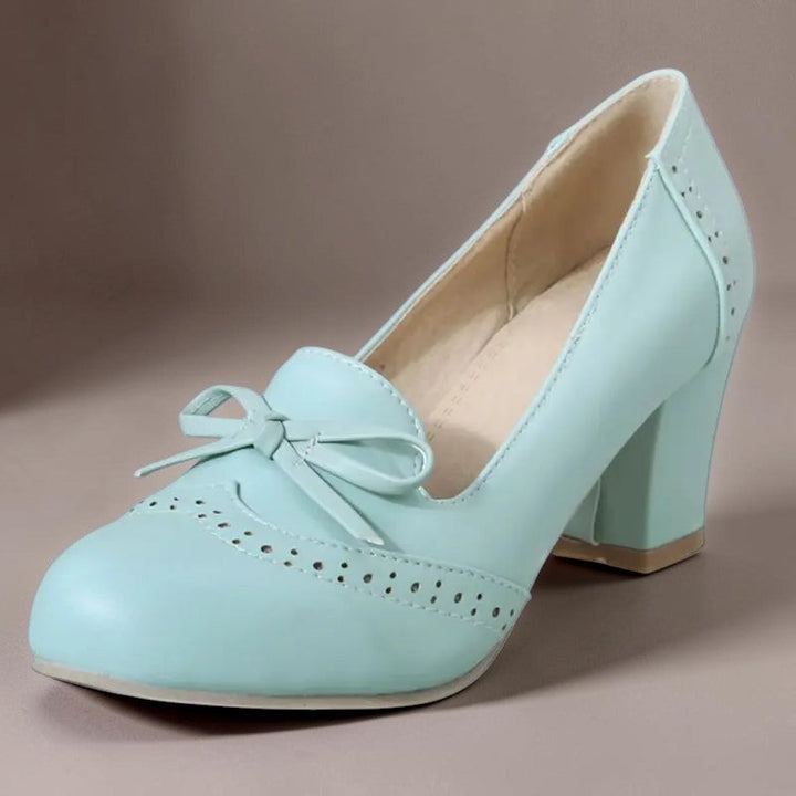 Marianne | Elegante slip-on-pumps med sløjfe