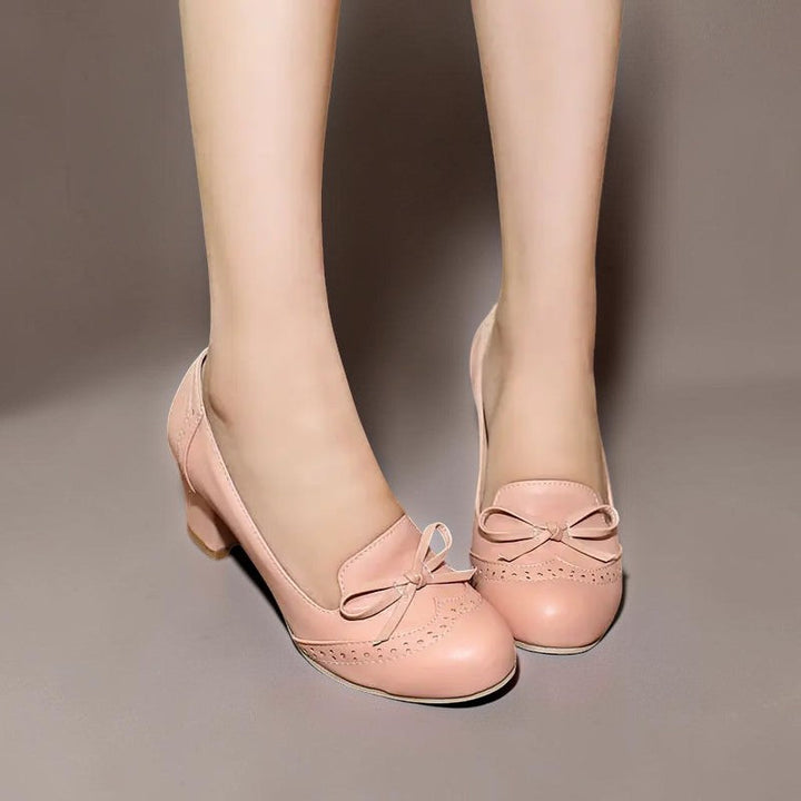 Marianne | Elegante slip-on-pumps med sløjfe