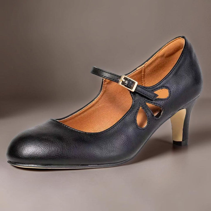 Birgit | Klassiske sorte pumps med lukket snude