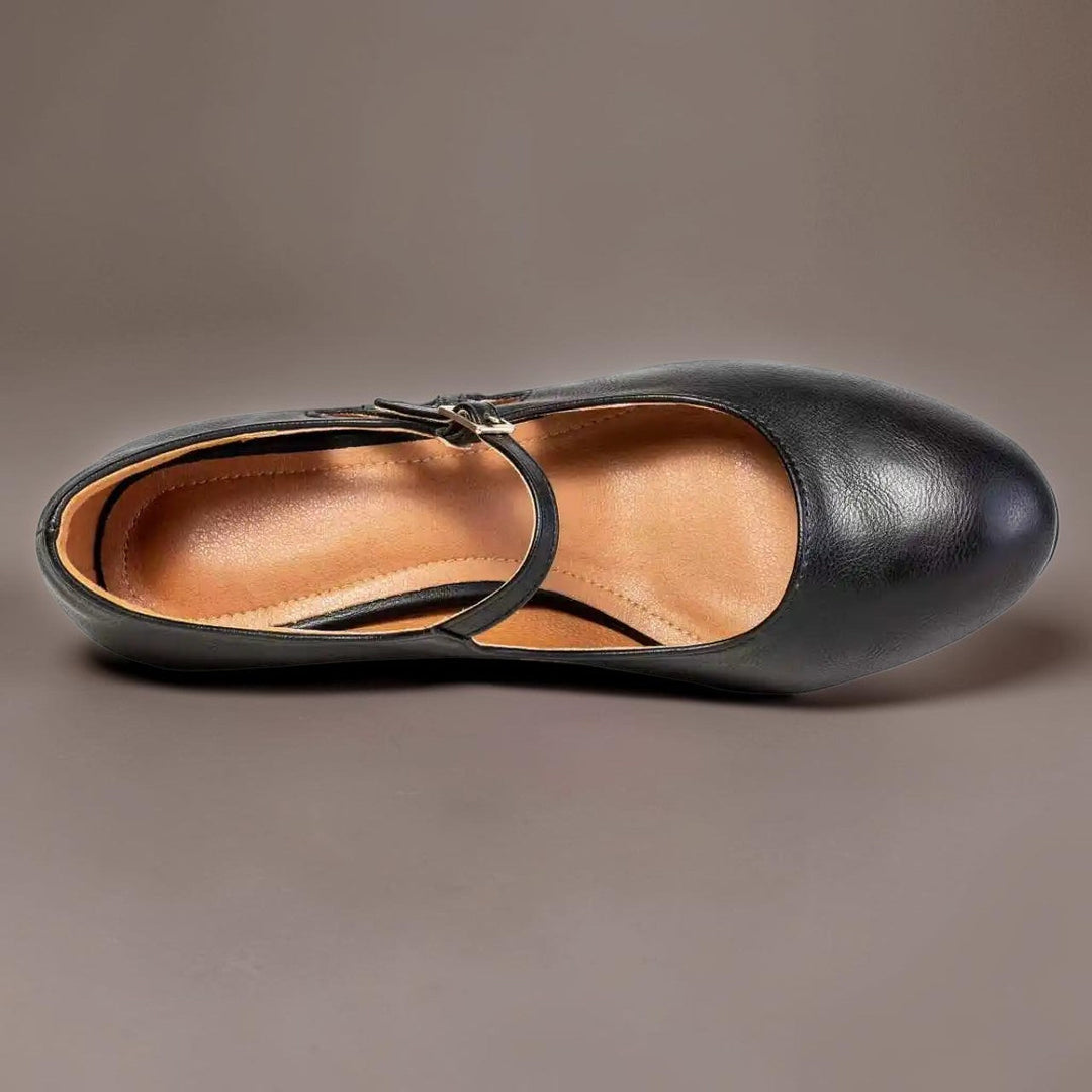 Birgit | Klassiske sorte pumps med lukket snude