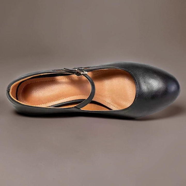 Birgit | Klassiske sorte pumps med lukket snude