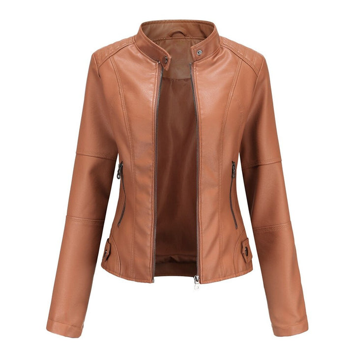 Romina | Raffineret bikerjakke med ståkrave